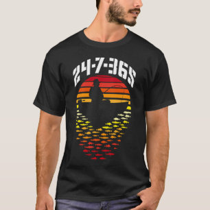 Camiseta Pai Pescador 247365 Barco de Pesca Engraçado Vinta