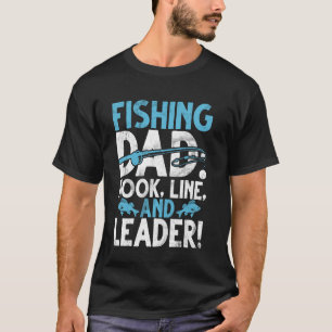 Camiseta Pai Pescador Anzol, Linha e Lider! Pai Pescador