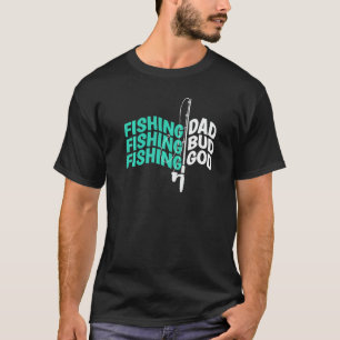 Camiseta Pai Pescador Bud Deus Divertido Pais Acampamento P