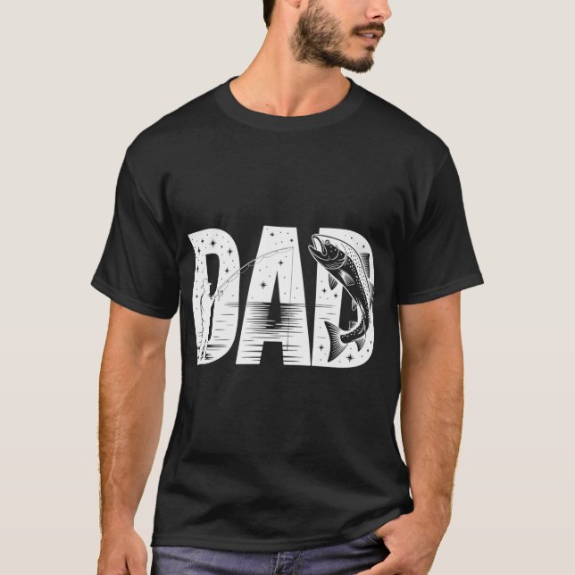 Camiseta pai pescando (Frente)