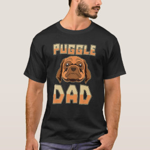 Camiseta Pai Pet Animal Puggle Pai Dog Lov