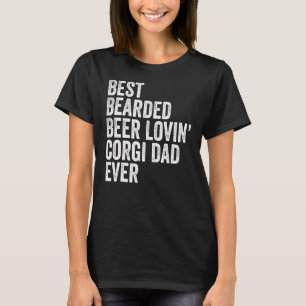 Camiseta Pai Pet Dog Ow De Beer Lovin Corgi De Melhor Mama