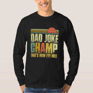 Camiseta Pai Piada Carimbo Puns Maus Como Rolar Olho Dia de