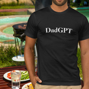 Camiseta Pai Piada de Aniversário PaiGPT Desenvolvido por I