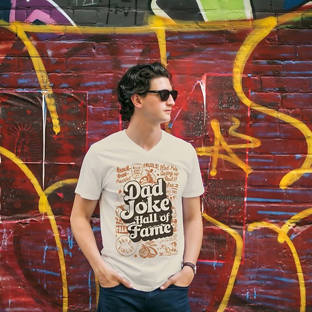 Camiseta Pai Piada Hall da Fama Estilo retrato (Criador carregado)