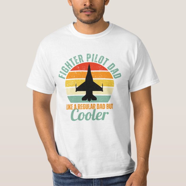 Camiseta Pai-piloto de combate F-16 (Frente)