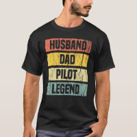 Pai-Piloto Mens Vintage Avião de Aviação Marido F