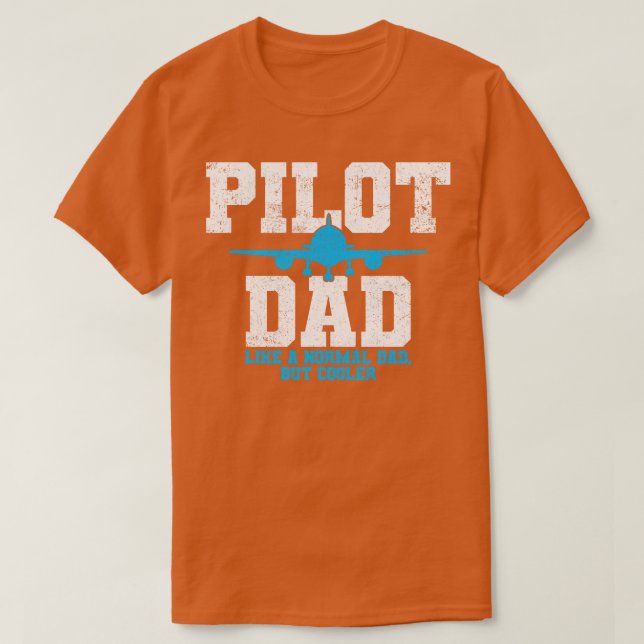 Camiseta Pai piloto Vintage (Frente do Design)