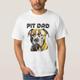 Camiseta Pai Pit Bull | Amantes de Cachorros