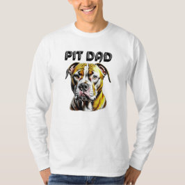 Camiseta Pai Pit Bull | Amantes de Cachorros