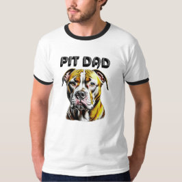 Camiseta Pai Pit Bull | Amantes de Cachorros
