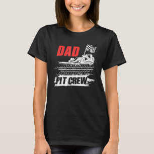 Camiseta Pai Pit Crew Car Racer Party