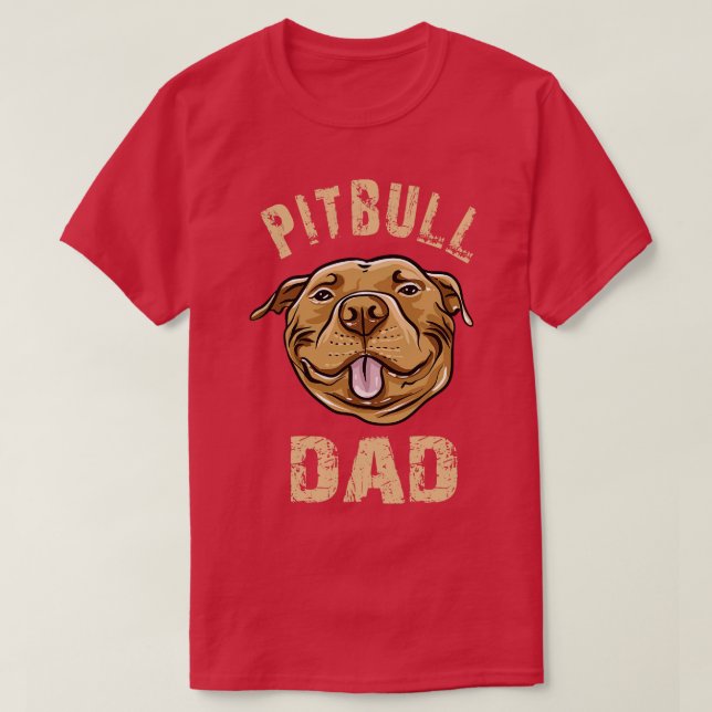 Camiseta Pai Pitbull (Frente do Design)