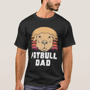 Camiseta Pai Pitbull de Homem Cão American Pitbull Terrier