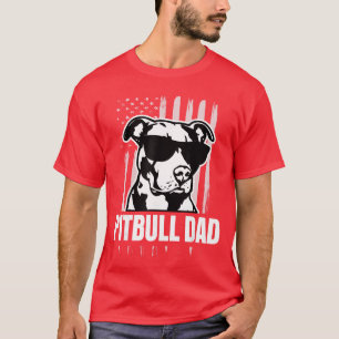Camiseta Pai Pitbull Homens Presente de Amante de Pitbull p
