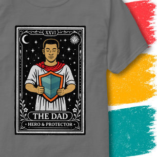 Camiseta Pai Poderoso Protetor Pai Estrela Tarot Arte