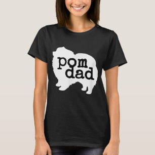 Camiseta Pai Pom do Pôr do Cão Pomerano