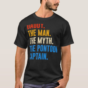 Camiseta Pai Pontoon Pai Man Myth Pontoon Capitão