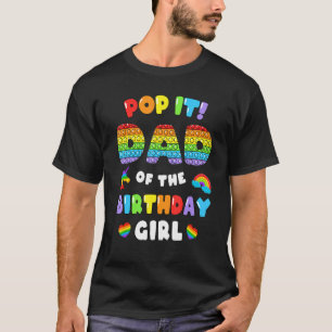 Camiseta Pai Pop It Birthday Rapariga Bubble Thidget Poppi