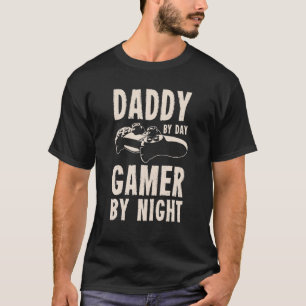 Camiseta Pai Por Dia De Jogador À Noite Jogos