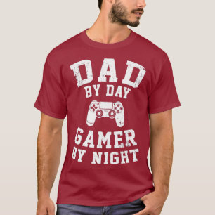 Camiseta Pai Por Dia Jogador Por Noite Legal Jogando Pai