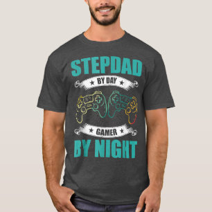 Camiseta Pai Por Dia Jogador Por Passagem Noturna, padrasto