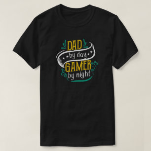 Camiseta Pai por jogador de dia por aniversário noturno ou
