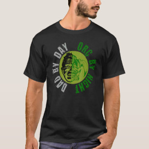 Camiseta Pai Por Orc Diário Por Gear De Jogador Do Night Mo
