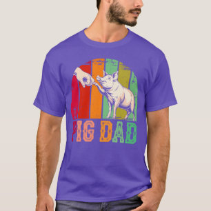 Camiseta Pai Porco - Amante de Animais de Fazenda Retrô Fof