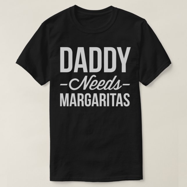 Camiseta Pai precisa de Margaritas (Frente do Design)