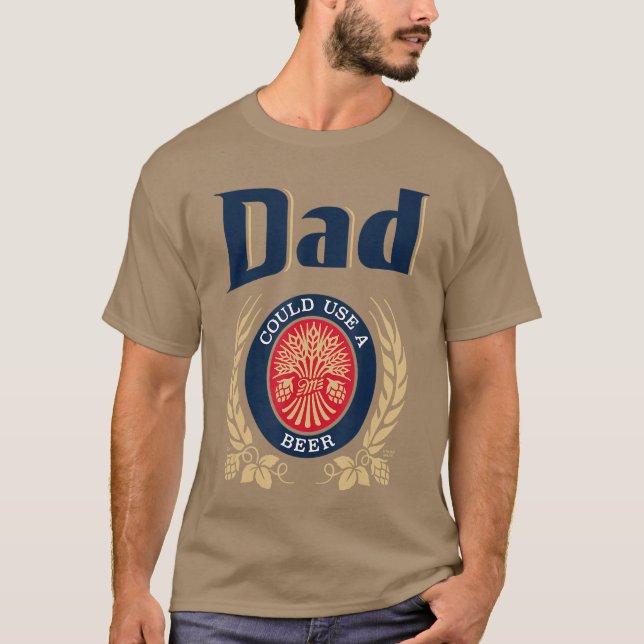 Camiseta Pai Precisa De Uma Cerveja retrô (Frente)