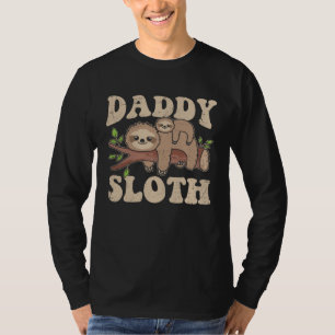 Camiseta Pai Preguiça Dono de Preguiças Preguiçosos Animal