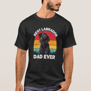 Camiseta Pai preto Labrador Vintage Black Lab - Laboratório