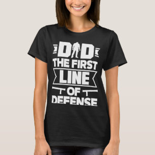 Camiseta Pai Primeira Linha de Dia de os pais de Defesa par