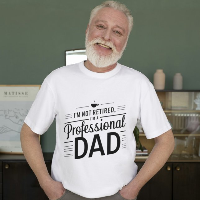 Camiseta Pai Pro: Super Pai Aposentado Humorístico (Criador carregado)