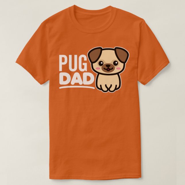Camiseta Pai Pug (Frente do Design)