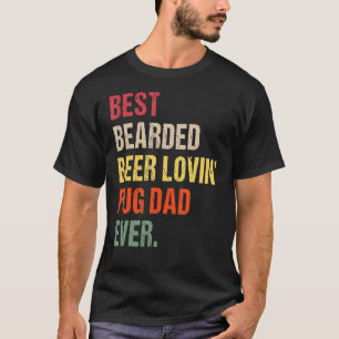 Camiseta Pai Pug De Cerveja De Melhor Carborda Já