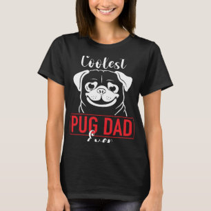 Camiseta Pai Pug Mais Legal de Todos os Tempos Essencial 49