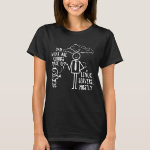 Camiseta Pai Quais São As Nuvens Feitas Principalmente De S