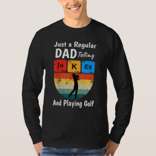 Camiseta Pai Que Diz Piadas E Joga Golfe Pai Da