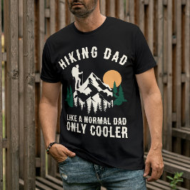 Camiseta Pai que Faz Trilhas Personalizado Como um Pai Norm