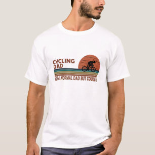 Camiseta Pai que pedala como um pai normal, mas mais legal