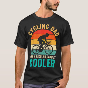 Camiseta Pai que pedala como uma bicicleta normal, mas mais