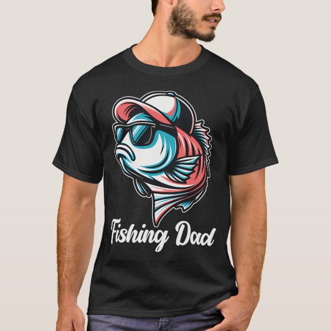 Camiseta pai que pesca (Frente)