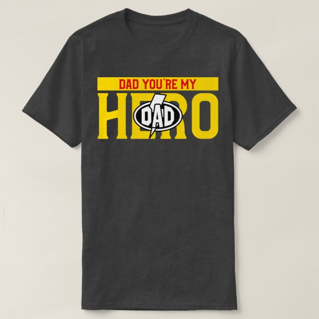 Camiseta Pai que seja meu herói (Frente do Design)