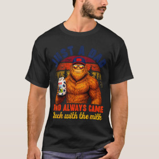 Camiseta Pai que voltou com leite Pé Grande dia dos pais
