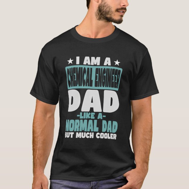 Camiseta Pai químico mais resfriado do que o normal (Frente)