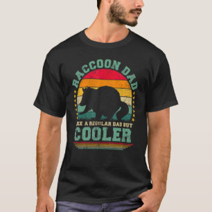 Camiseta Pai Raccoon Mens Como Um Pai Regular Mas Gordura M