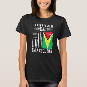 Camiseta Pai Raiz Guyana, Bandeira Americana do Guiana