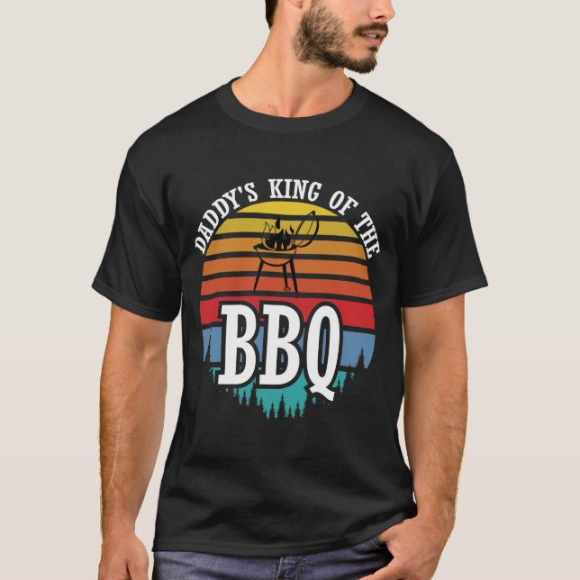 Camiseta Pai Rei Do Presente De Churrasco Engraçado De CHUR (Frente)